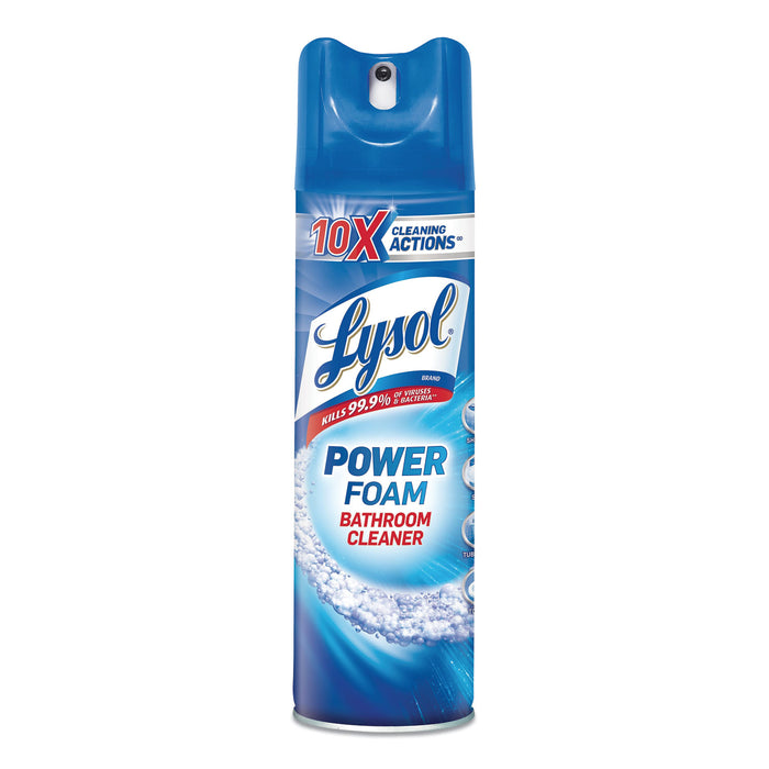 Power Foam Bathroom Cleaner, 24oz Aerosol, 12/Carton