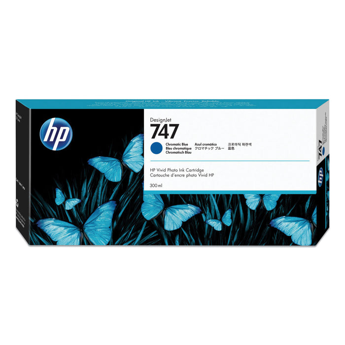 HP 747, (P2V85A) Chromatic Blue Original Ink Cartridge