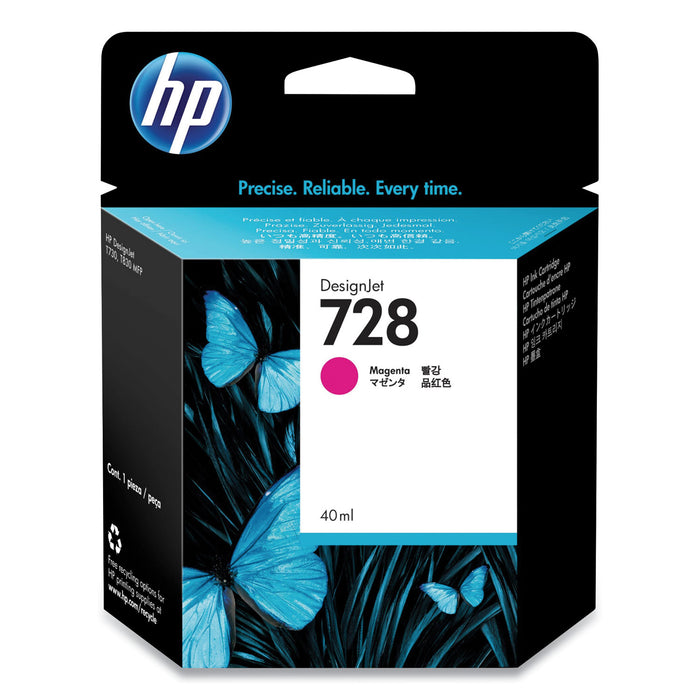 HP 728, (F9J62A) Magenta Original Ink Cartridge