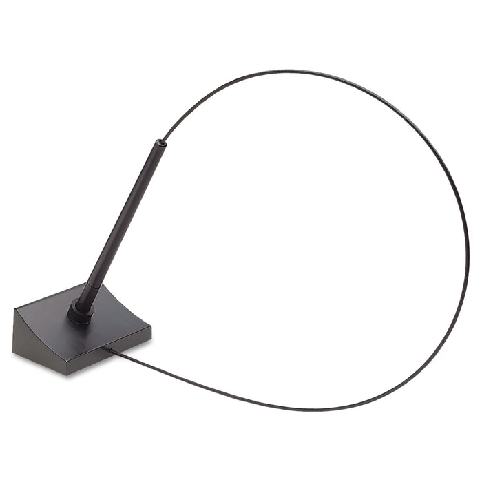 Kable Stick Ballpoint Counter Pen, Fine 0.5mm, Black Ink, Black Barrel