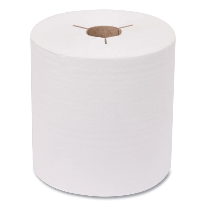 Advanced Hand Towel Roll, Notched, 8" x 800 ft, White, 6 Rolls/Carton