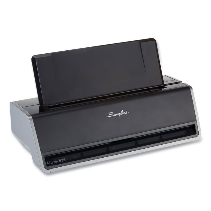 28-Sheet Commercial Electric Three-Hole Punch, 9/32" Holes, Silver - Platinum