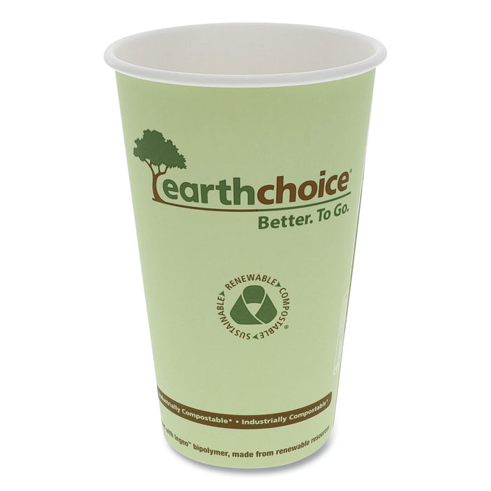 EarthChoice Hot Cups, 16 oz, Green, 1,000/Carton