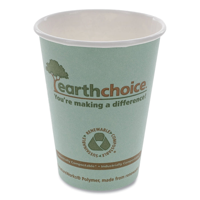 EarthChoice Hot Cups, 12 oz, Teal, 1,000/Carton