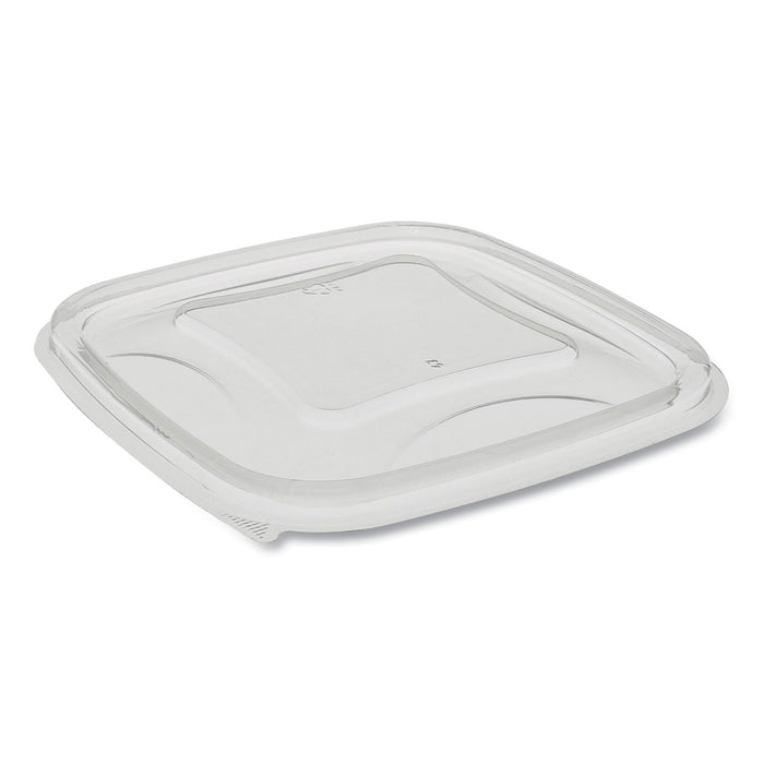 EarthChoice Recycled Plastic Square Flat Lids, 5.5 x 5.5 x 0.75, Clear, 504/Carton
