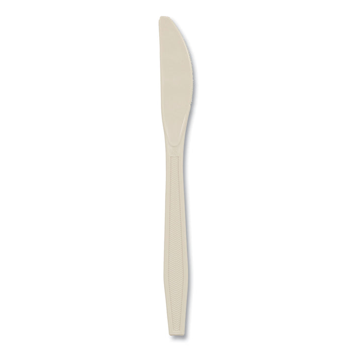 EarthChoice PSM Cutlery, Heavyweight, Knife, 7.5", Tan, 1,000/Carton