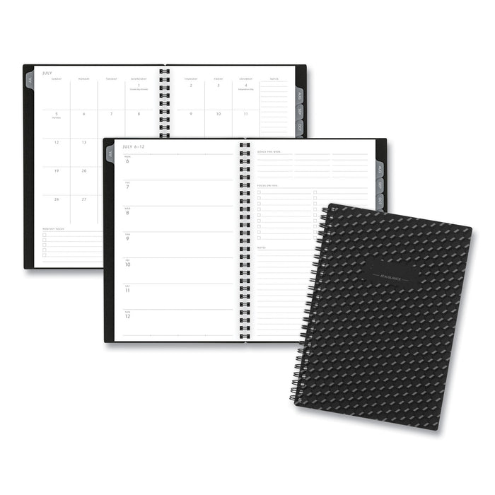 Elevation Academic Weekly/Monthly Planner, 8.5 x 5.5, Black, 2020-2021