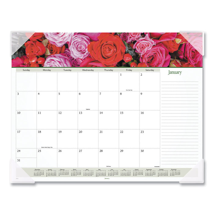 Floral Panoramic Desk Pad, 22 x 17, Floral, 2021