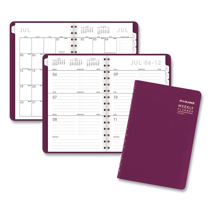 Contemporary Academic Planner, 8 x 4.88, Purple, 2020-2021