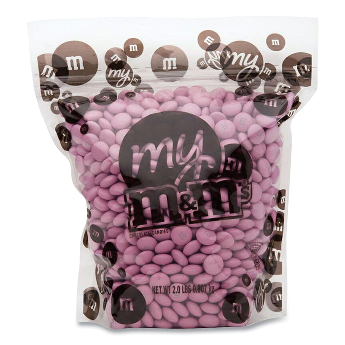 My M and M's Bulk Candies, 2 lb Bag, Light Pink, Free Delivery in 1-4 Business Days