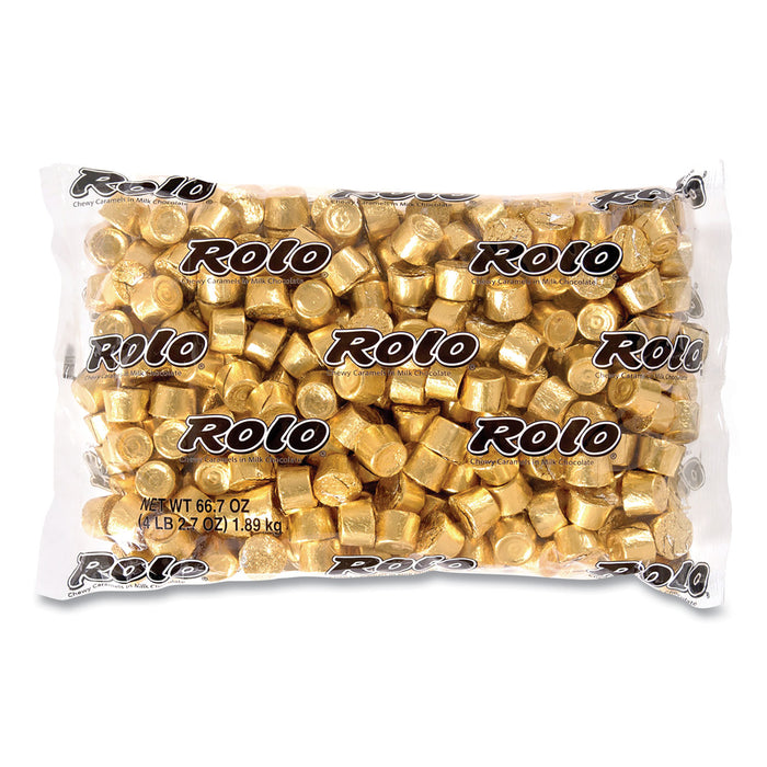 Bulk Pack Creamy Caramels Wrapped in Rich Chocolate Candy, 66.7 oz Bag, Free Delivery in 1-4 Business Days