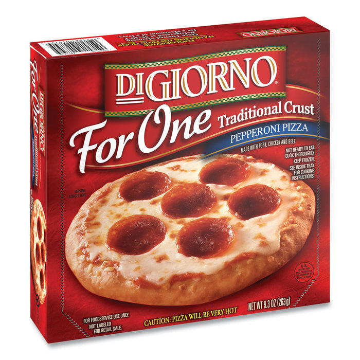 For One Single Serve Traditional Crust Pizza, 9.3 oz, Pepperoni, 3/Pack, Free Delivery in 1-4 Business Days