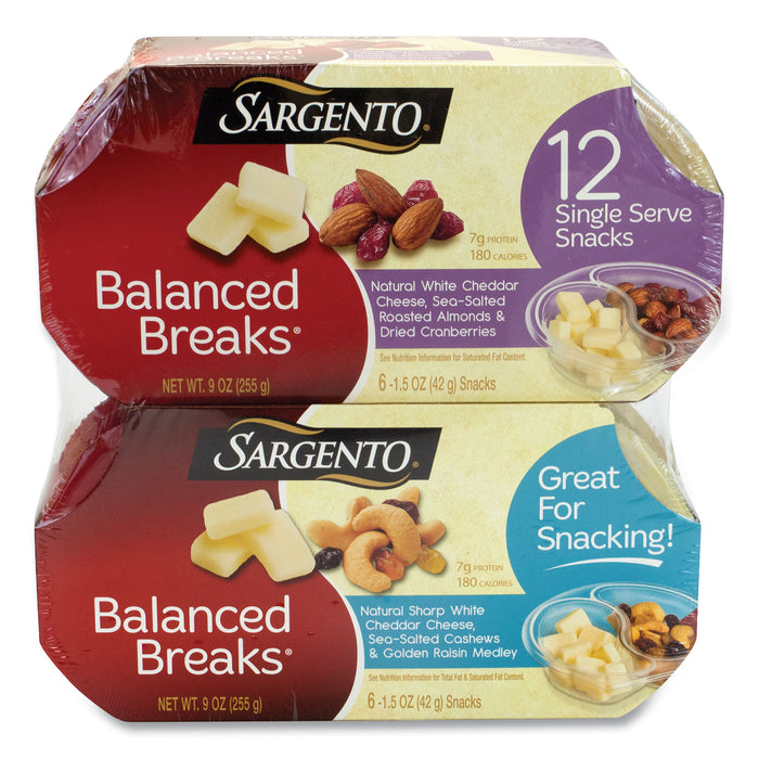 Balanced Breaks, Two Assorted Flavor Packs, 1.5 oz Pack, 12 Packs/Box, Free Delivery in 1-4 Business Days