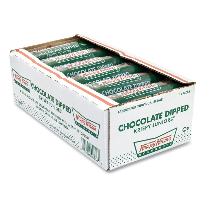 Chocolate Dipped Doughnut, 3 oz Pack, 12 Packs/Box, Free Delivery in 1-4 Business Days