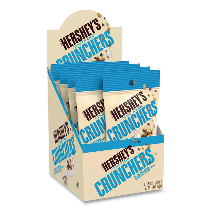 Cookies 'n' Creme Crunchers Snacks, 1.8 oz Bag, 8 Bags/Pack, Free Delivery in 1-4 Business Days