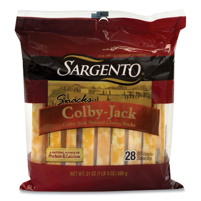 Colby Jack Snack Sticks, 21 oz Pack, 28 Sticks/Pack, Free Delivery in 1-4 Business Days