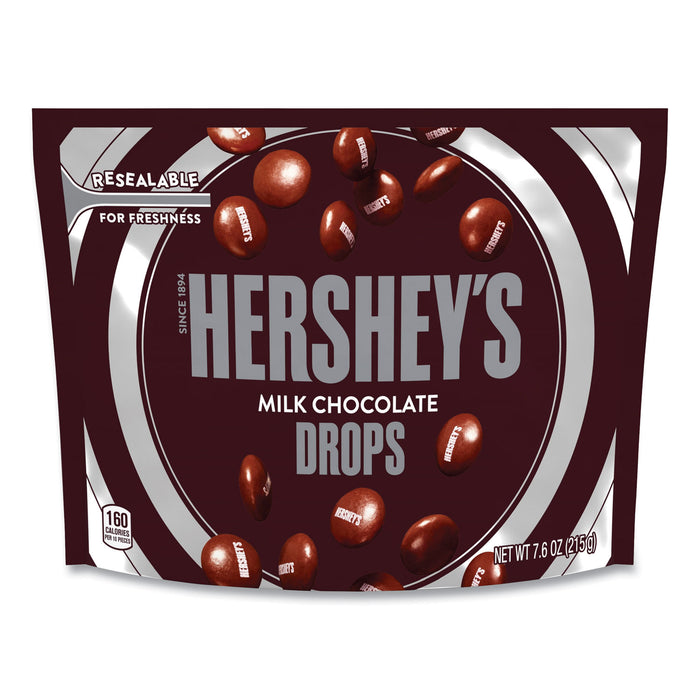 Drops Candy, Milk Chocolate,, 7.6 oz Bag, 3 Bags/Pack, Free Delivery in 1-4 Business Days