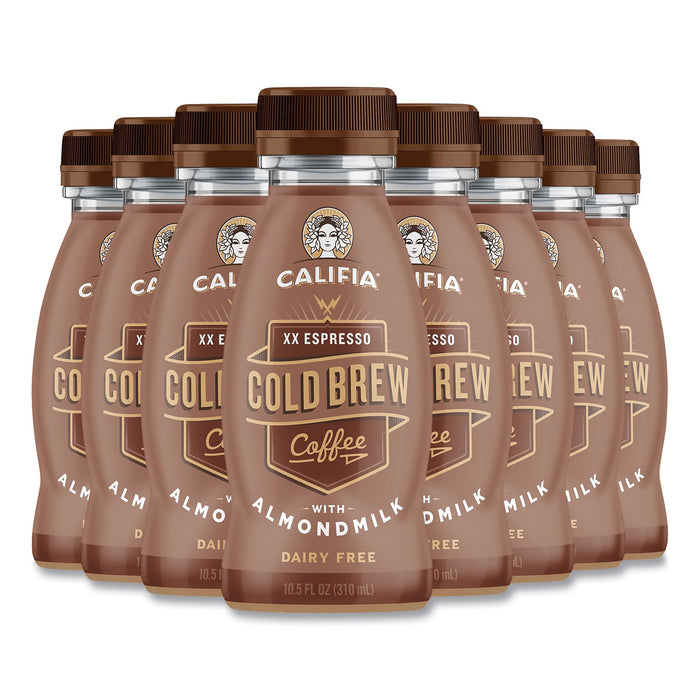 Cold Brew Coffee with Almond Milk, 10.5 oz Bottle, XX Expresso, 8/Pack, Free Delivery in 1-4 Business Days