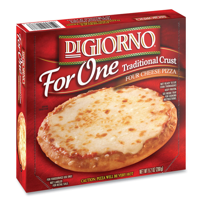 For One Single Serve Traditional Crust Pizza, 9.2 oz, Four Cheese, 3/Pack, Free Delivery in 1-4 Business Days
