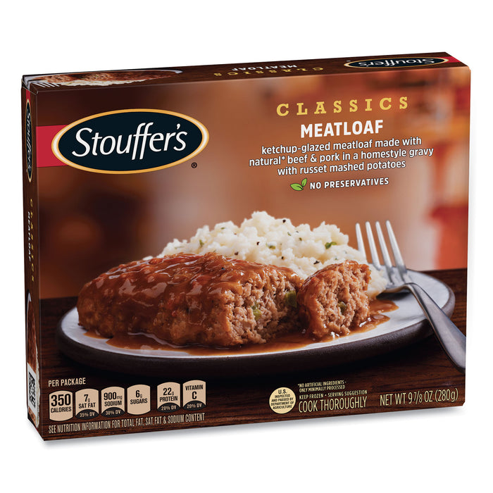 Classics Meatloaf with Mashed Potatoes, 9,88 oz Box, 3 Boxes/Pack, Free Delivery in 1-4 Business Days