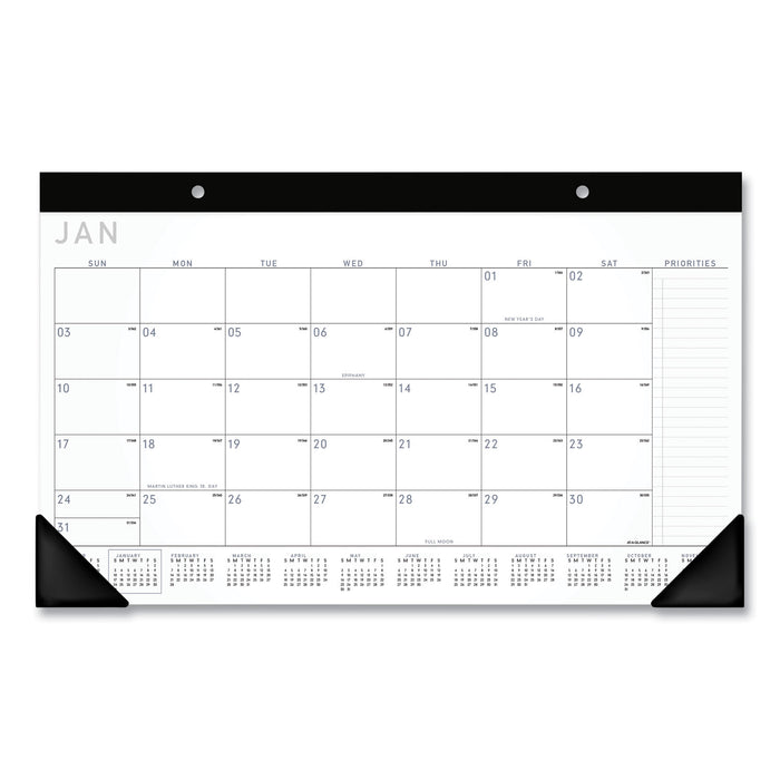 Contemporary Compact Desk Pad, 18 x 11, 2021