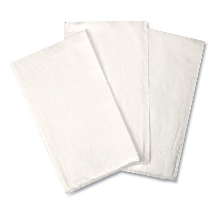 Dinner Napkins, 2-Ply, 14.50"W x 16.50"D, White