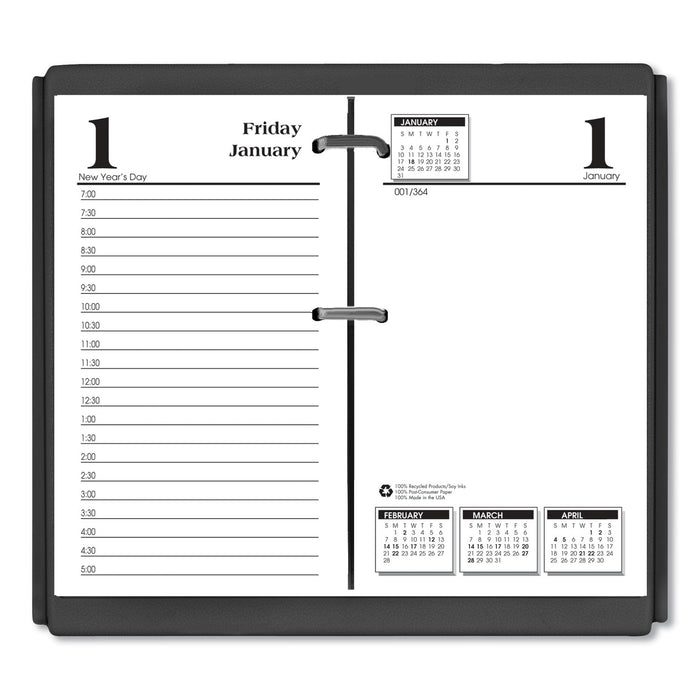Economy Daily Desk Calendar Refill, 3.5 x 6, 2021
