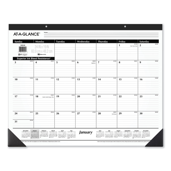 Ruled Desk Pad, 24 x 19, 2021