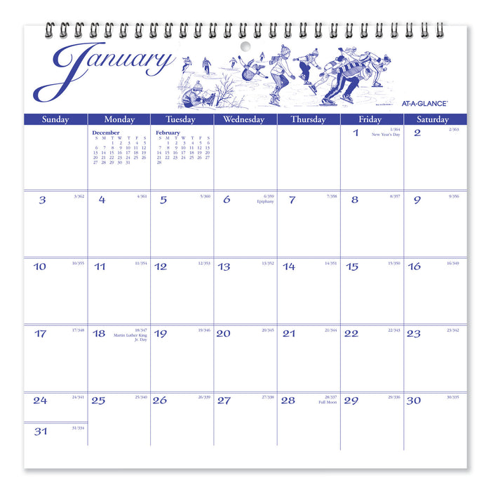 12-Month Illustrator’s Edition Wall Calendar, 12 x 12, Illustrations, 2021