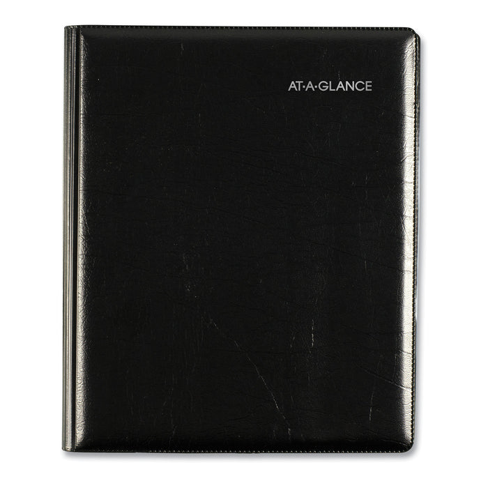Executive Weekly/Monthly Planner, 8.75 x 7, Black, 2021