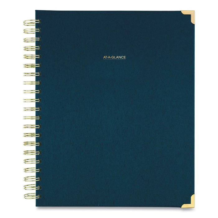 Harmony Weekly/Monthly Hardcover Planner, 11 x 8.5, Navy Blue, 2021