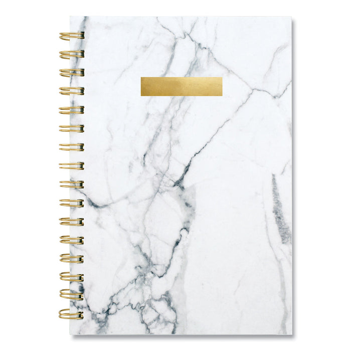 Bianca Weekly/Monthly Planner, 8.5 x 5.5, Gray Marbled, 2021
