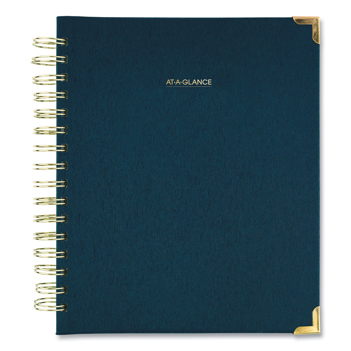Harmony Weekly/Monthly Hardcover Planner, 8.75 x 7, Navy Blue, 2021