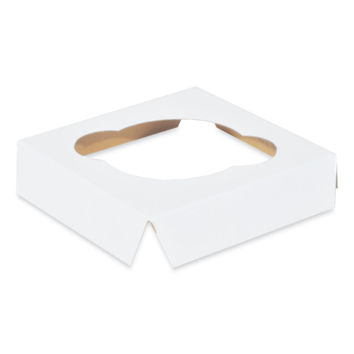 Cupcake Holder Inserts, Paperboard, White/Kraft, 4.38 x 4.38 x 0.88, 200/Carton