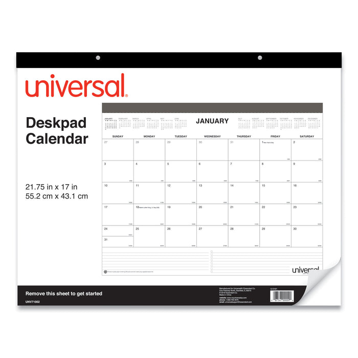 Desk Pad Calendar, 22 x 17, 2021