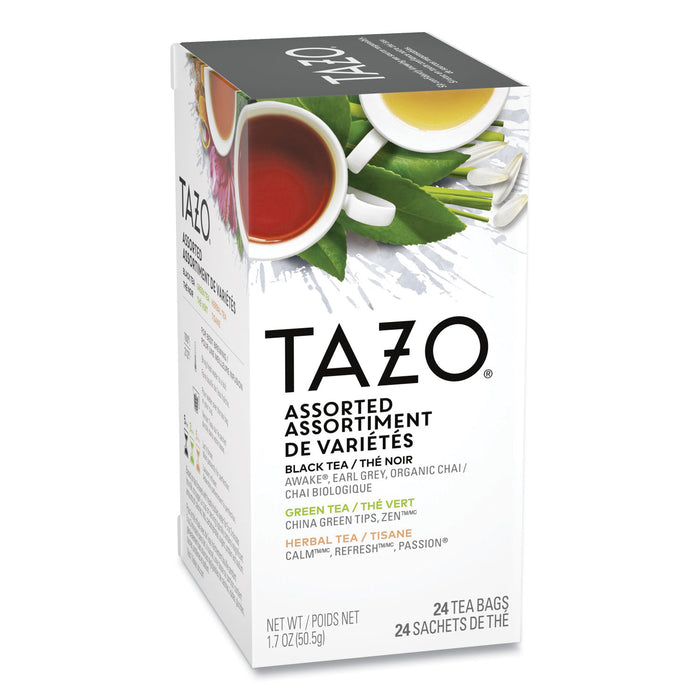 Assorted Tea Bags, Three Each Flavor, 24/Box