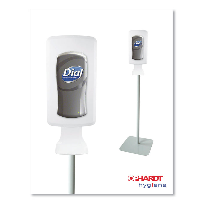 FIT Touch Free Dispenser Floor Stand, 15.7 x 15.7 x 58.3, White
