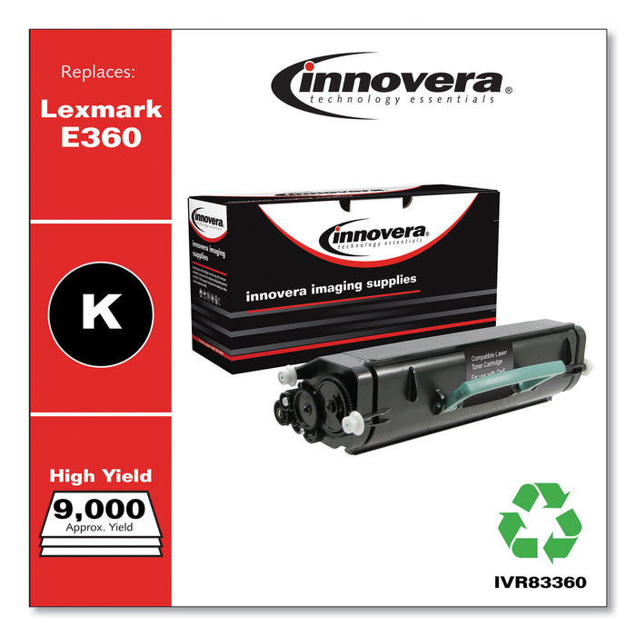 Remanufactured Black Toner Cartridge, Replacement for Lexmark E360 (E360H21A), 9,000 Page-Yield