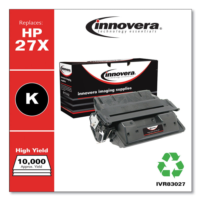 Remanufactured Black High-Yield Toner Cartridge, Replacement for HP 27X (C4127X), 10,000 Page-Yield