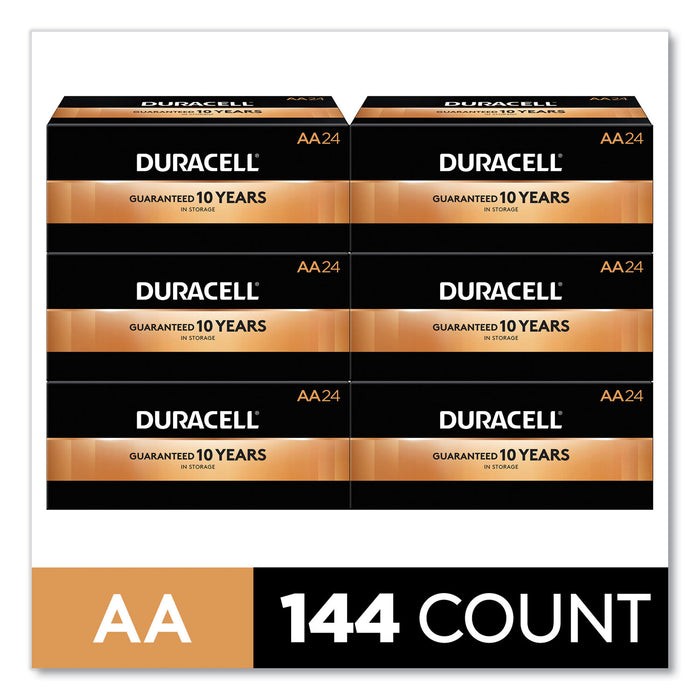 CopperTop Alkaline AA Batteries, 144/Carton