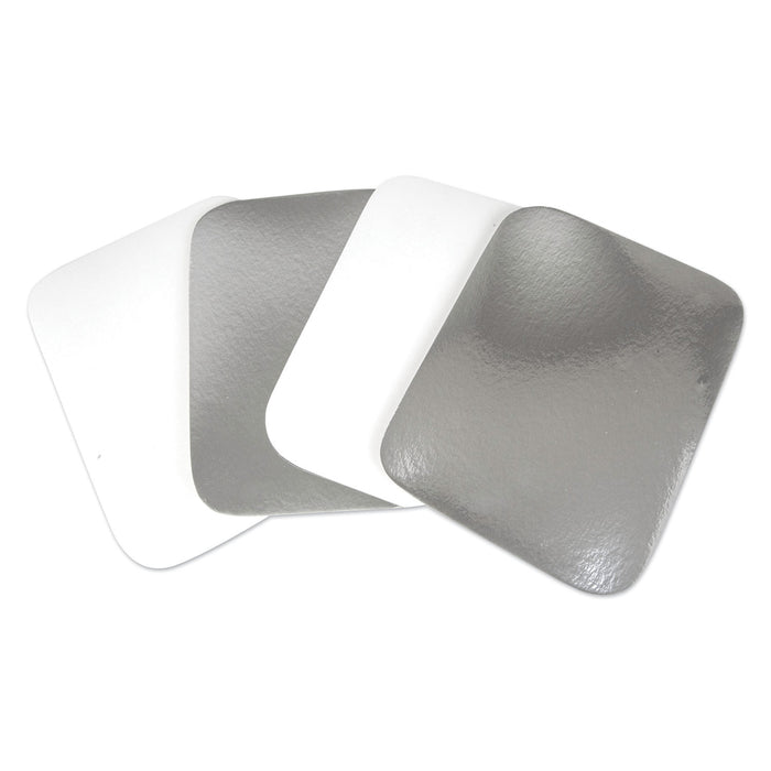 Flat Board Lids for 3 Compartment MOW Foil Container, 500/Carton