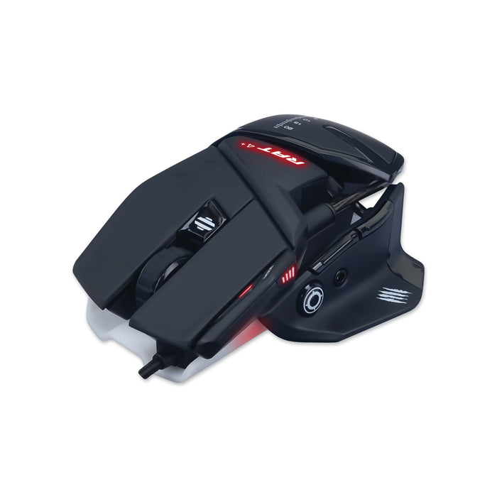 Authentic R.A.T. 4+ Optical Gaming Mouse, USB 2.0, Left/Right Hand Use, Black