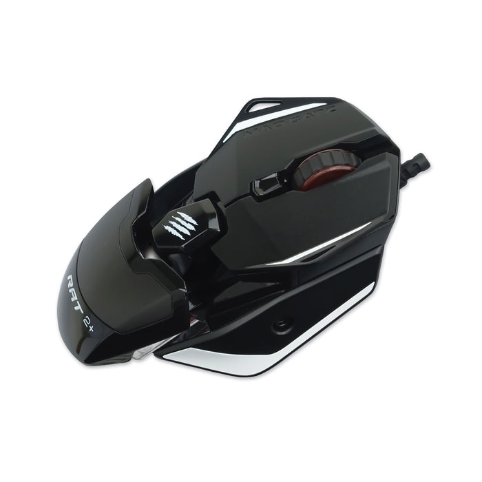 Authentic R.A.T. 2 Plus Optical Gaming Mouse, USB 2.0, Left/Right Hand Use, Black
