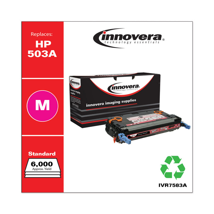 Remanufactured Magenta Toner Cartridge, Replacement for HP 503A (Q7583A), 6,000 Page-Yield