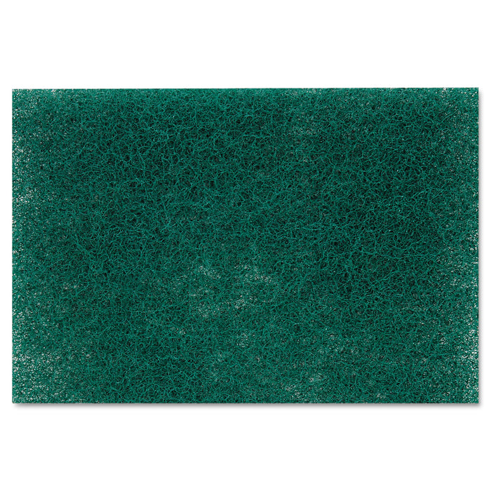 Commercial Heavy Duty Scouring Pad 86, 6" x 9", Green, 12/Pack, 3 Packs/Carton
