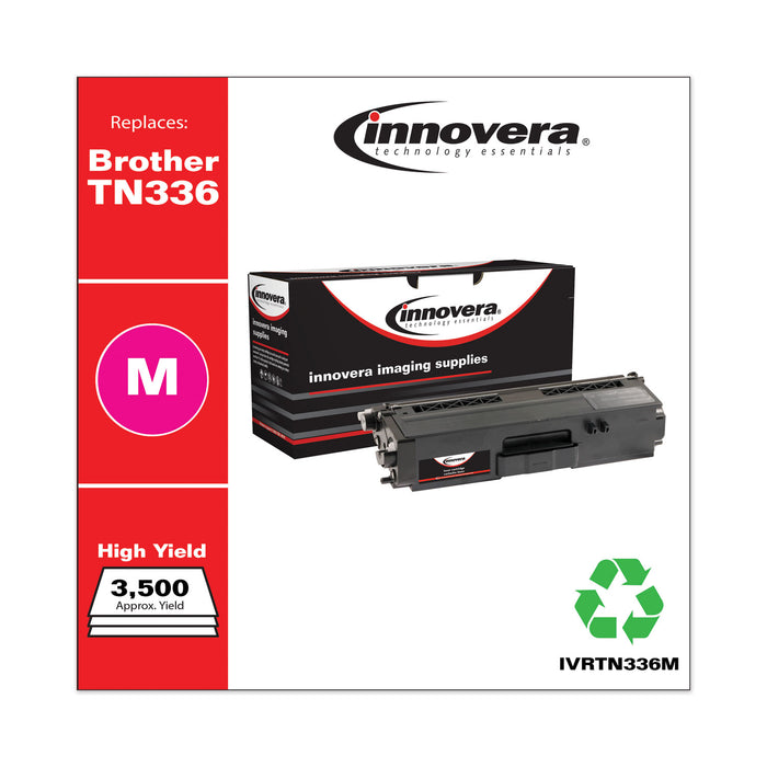 Remanufactured Magenta High-Yield Toner Cartridge, Replacement for Brother TN336M, 3,500 Page-Yield