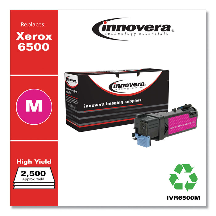 Remanufactured Magenta High-Yield Toner Cartridge, Replacement for Xerox 6500 (106R01595), 2,500 Page-Yield