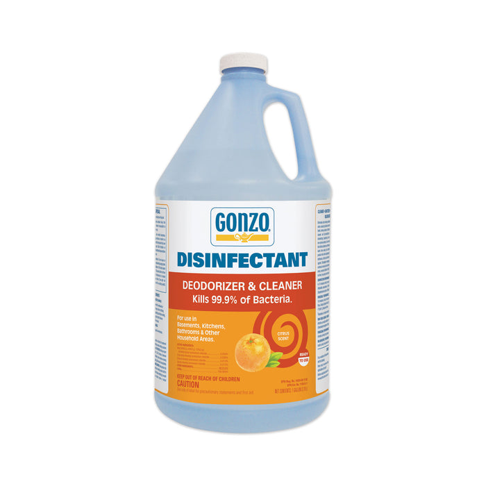 Disinfectant Deodorizer and Cleaner, Citrus Scent, 1 gal Bottle, 4/Carton