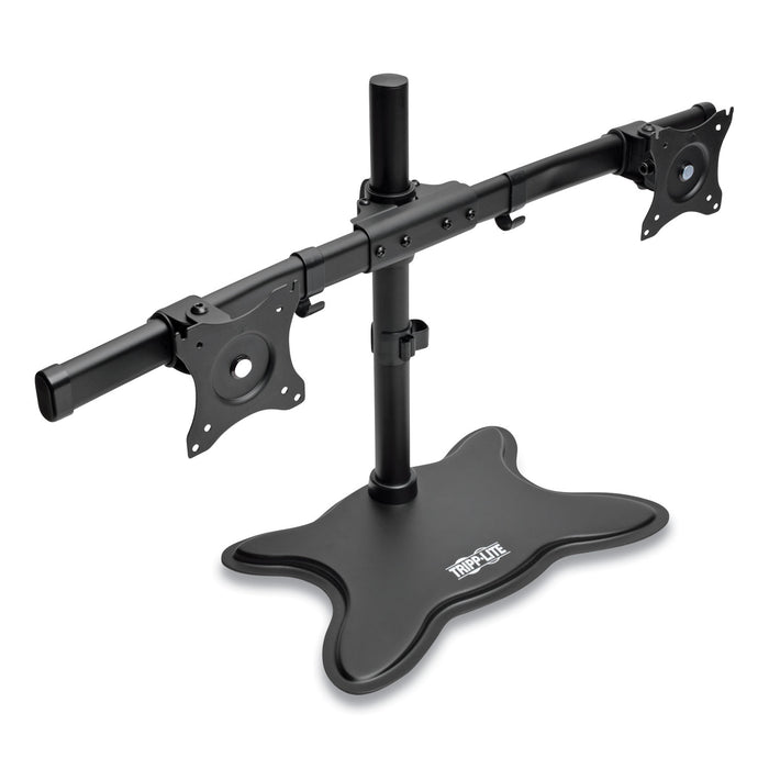Dual Full Motion Arm Desk Stand for 13" to 27" Monitors, up to 26 lbs/Arm, Black