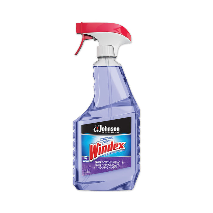 Non-Ammoniated Glass/Multi Surface Cleaner, Pleasant Scent, 32 oz, Capped Bottle with Trigger, 12/Carton